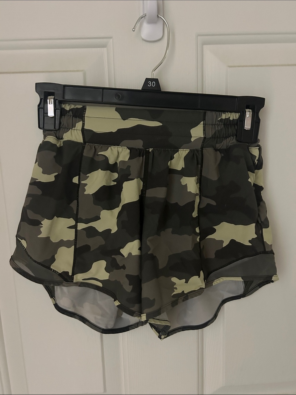 lululemon athletica Camo Performance Shorts in Olive Green